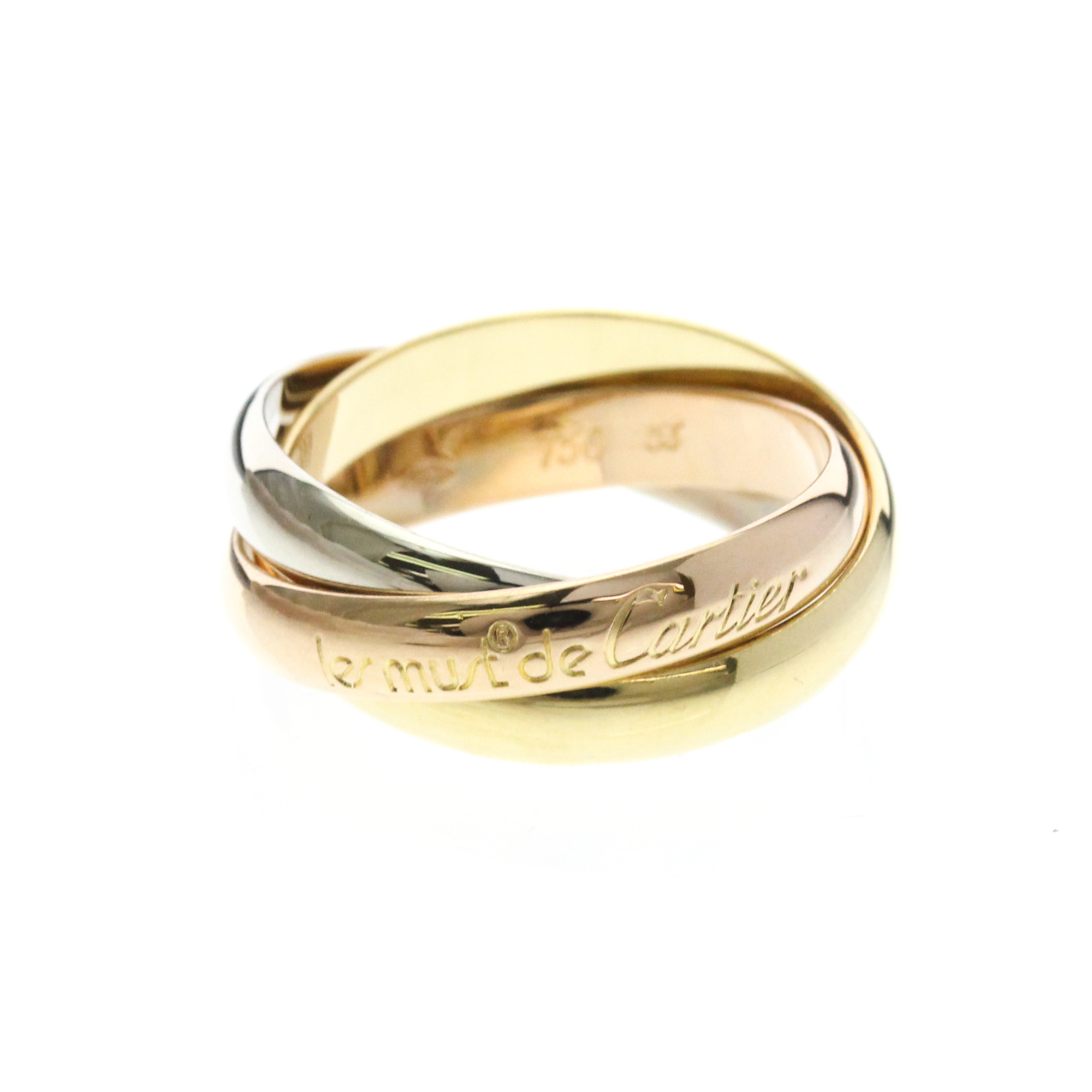 Cartier Trinity Ring Yellow Gold 18kPink Gold 18kWhite Gold 18k Fashi